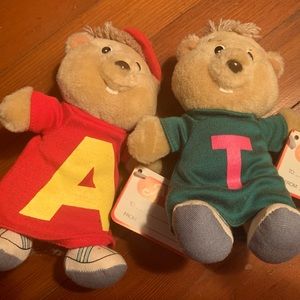 1987 Burger King Alvin & Theodore plush
